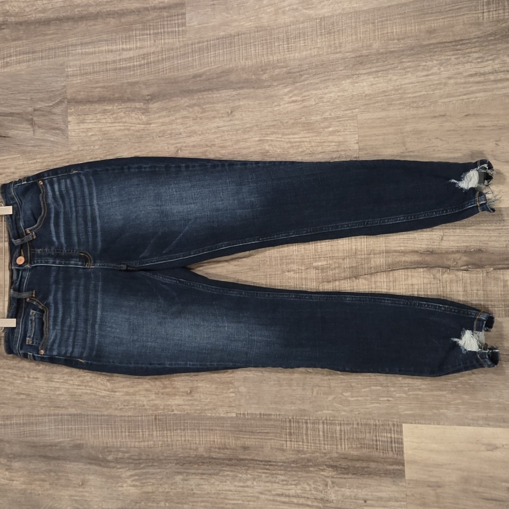 BKE Dark Blue Distressed Jeans